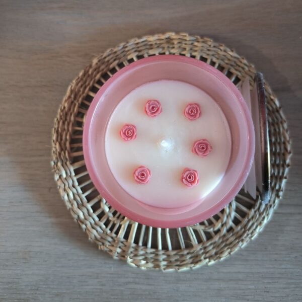 Bougie rose – Image 2