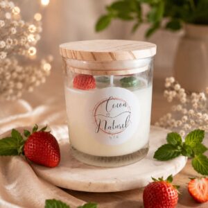 Bougie fraise et menthe
